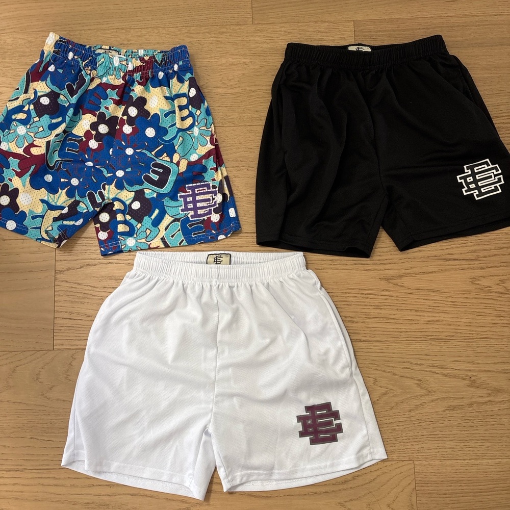 DUPE Eric Emanuel Kids Floral, Black, and White Shorts Set